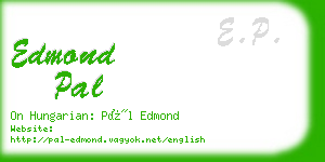 edmond pal business card